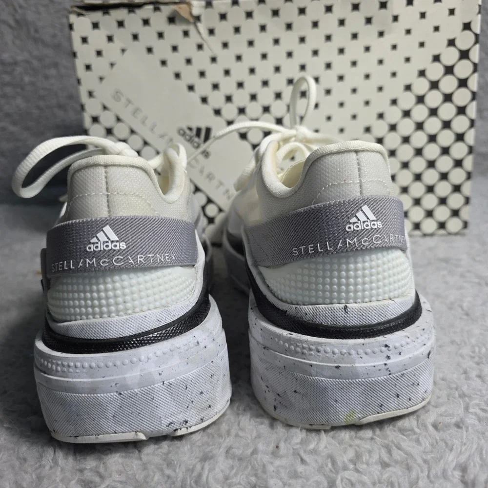 Adidas by Stella McCartney Earthlight White Mesh Running Shoes Women's US 5‎